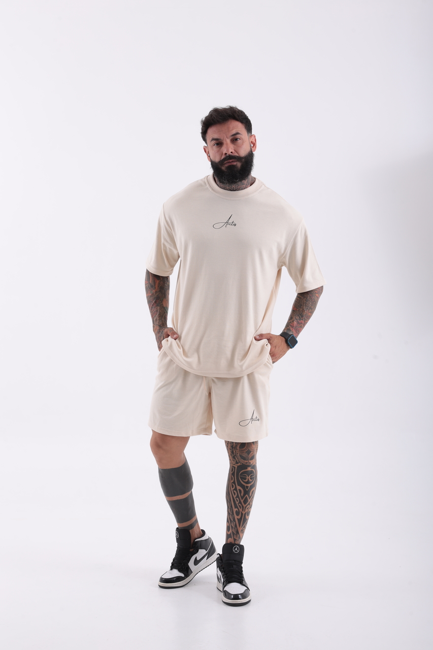 Conjunto Masculino Oversized Premium Suedine Streetwear Casual