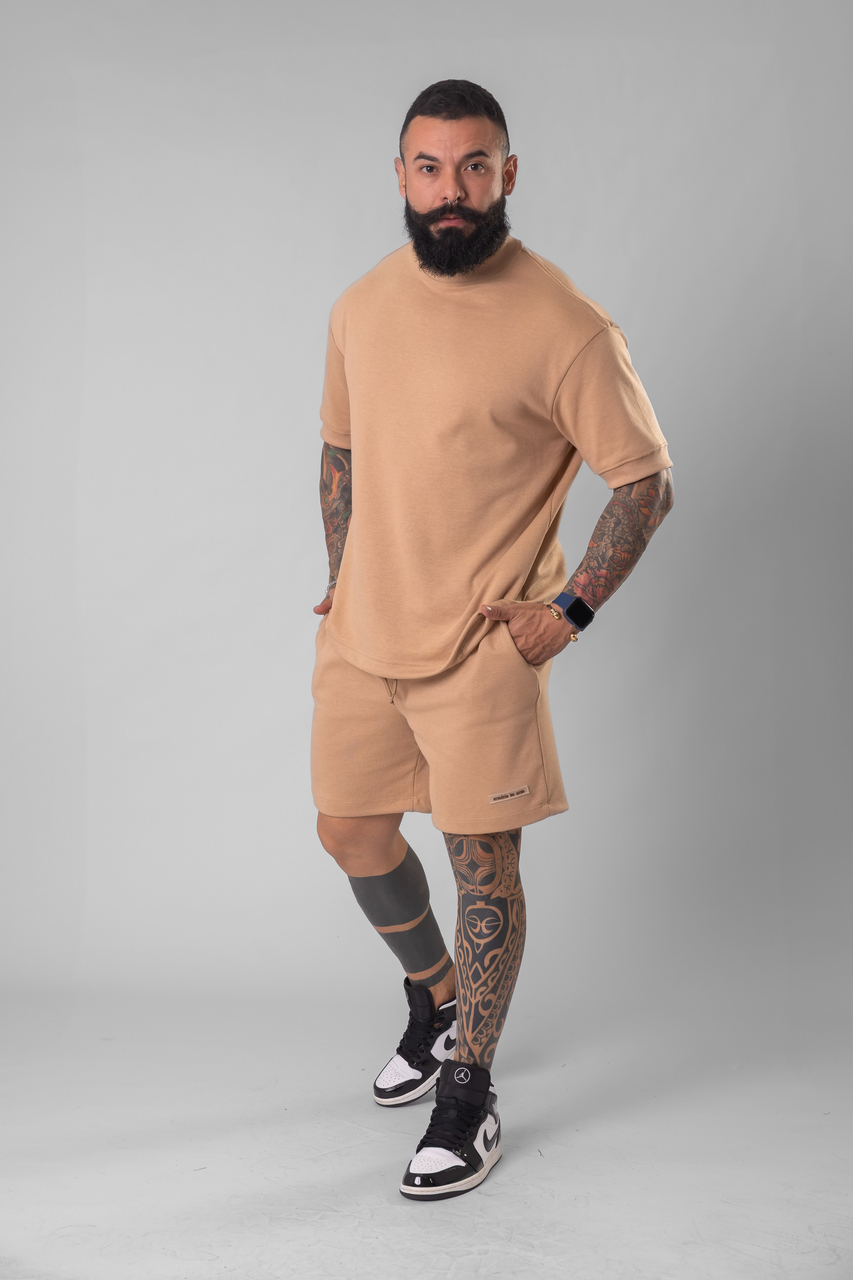 Conjunto Masculino Oversized Premium Suedine Streetwear Casual